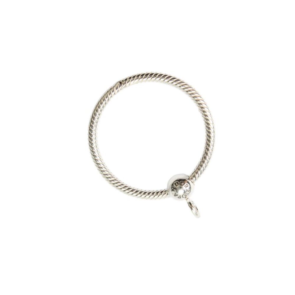 Pandora Womens 925 Silver Moments O Pendant Small 1.7" 7.4g